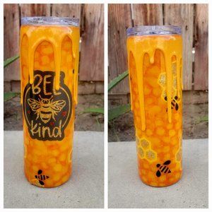 Handmade Honey Bee tumbler